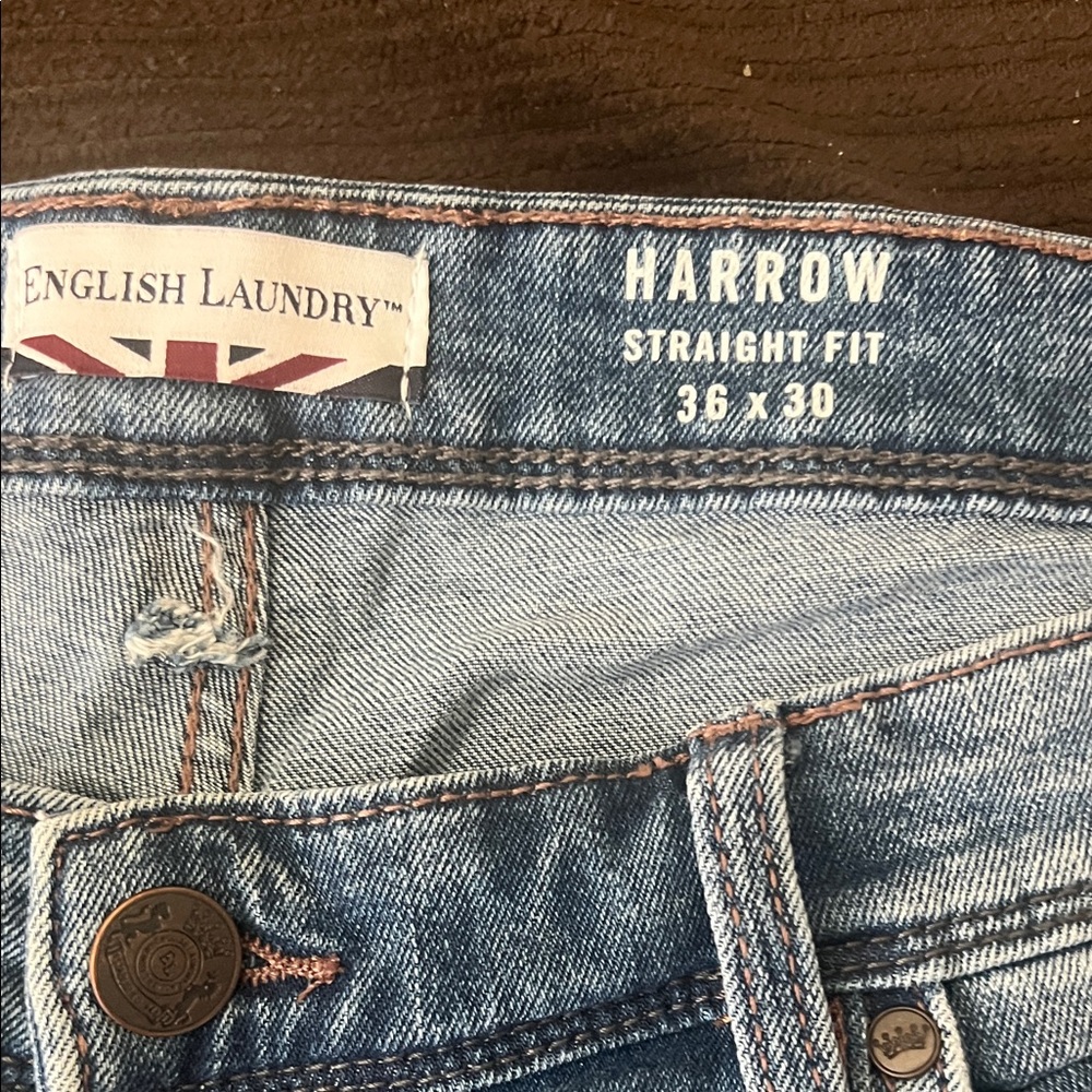 English Laundry Straight Fit Jeans - Denim Blue